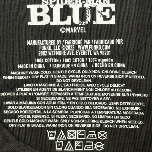 Funko Pop Figures Spider-Man Blue Marvel Black T-Shirt XL NIB Kraven Doc Ock - Picture 7 of 12